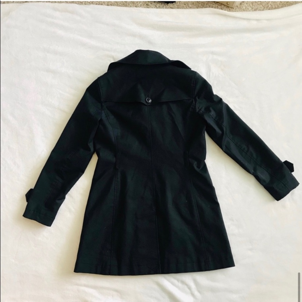 Willi Smith Structured Black Spring Trench Coat 8 - image 8